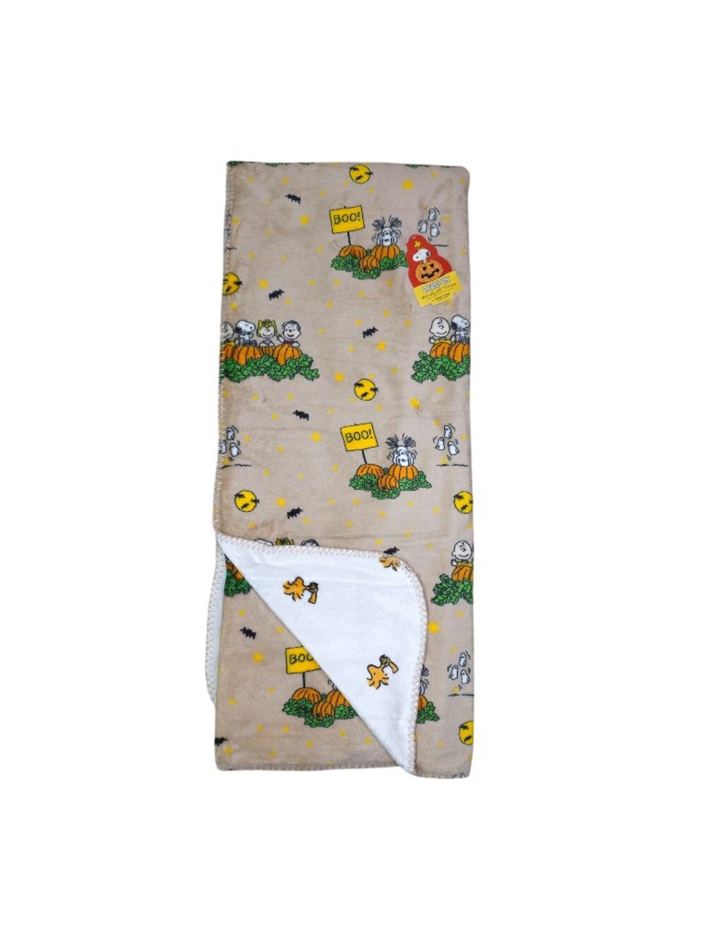 Peanuts VelvetLoft Halloween Throw Blanket 50"x70" Snoopy Woodstock Reversible